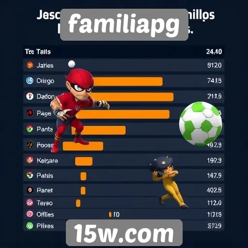 Análise da popularidade dos jogos no familiapg